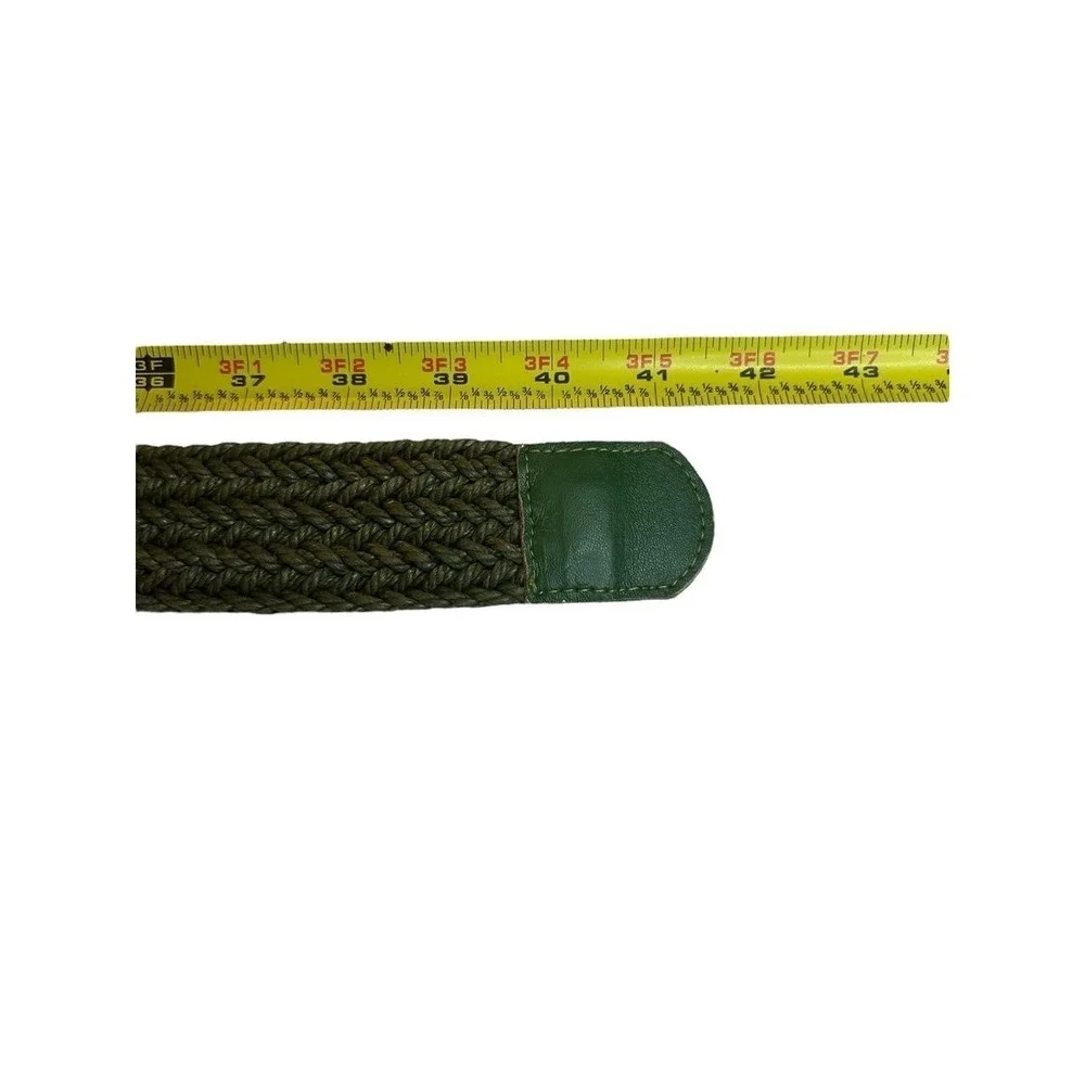 Olive Nautical Preppy Fisherman Braided Web Belt Coastal Campcore Outdoors 40